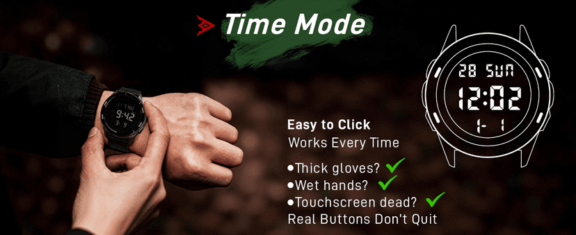 CakCity Digital Watch Military Watches for Men Black Tactical Sports Waterproof Men's Women's Wrist Watch with LED Backlight Nylon Band Stopwatch,Green