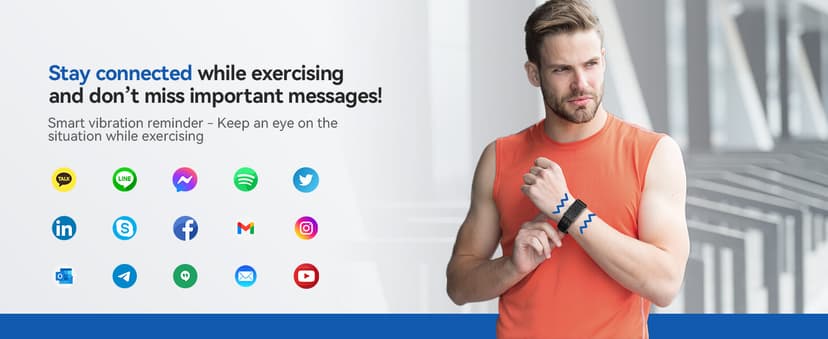 Smart Bracelet, Wearable Activity & Fitness Tracker Band, 24H Sleep Tracker, All-Day Continuous Heart Rate Blood Pressure Stress HRV Monitor, 173 Sport Modes Smart Wristband with Free APP Black