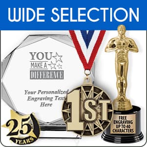 Crown Awards 7" Custom Engraved Cup Trophy, Personalized Glass Cup Award with Your Text B087MZ52CB