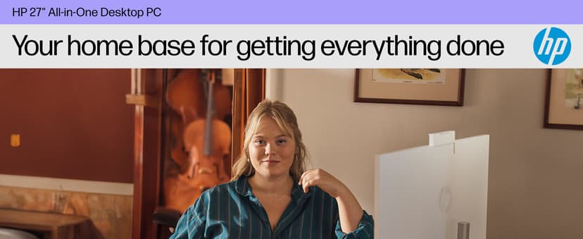 HP 27 inch All-in-One Desktop PC, FHD Display, AMD Ryzen 7 7730U, 32 GB RAM, 1 TB SSD, AMD Radeon Graphics, Windows 11 Home, 27-cr0012 (2024)