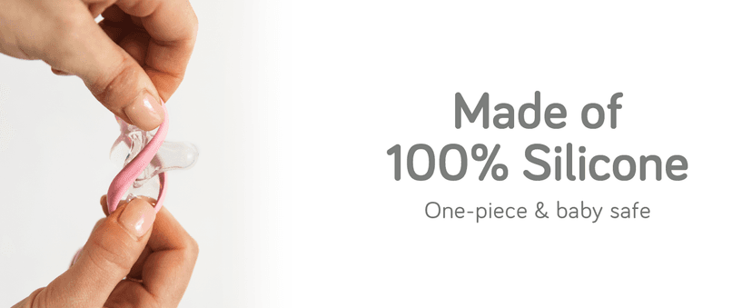 Nanobebe Baby Pacifiers 0-3 Month - Orthodontic, Curves Comfortably with Face Contour, Award Winning for Breastfeeding Babies, 100% Silicone, Baby Registry Gift 4pk,Teal/Grey