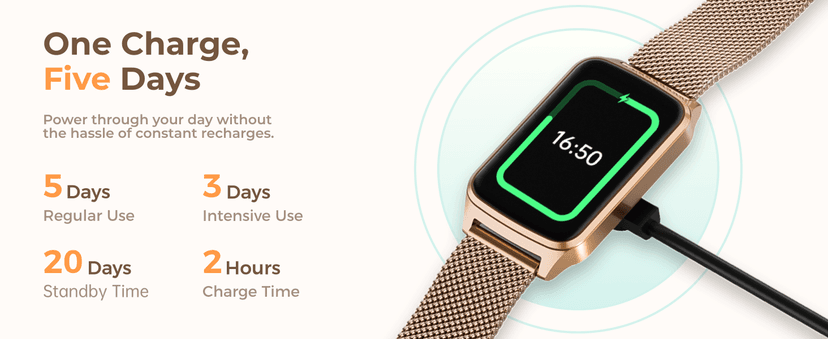 paybay Fitness Tracker Watch for Men Women, Activity Tracker for iPhone and Android with Step Counter, Calorie, Sleep Monitor, 110+ Sports Modes, IP68 Waterproof Smartwatch (Minimalist, Gold, 1.57)