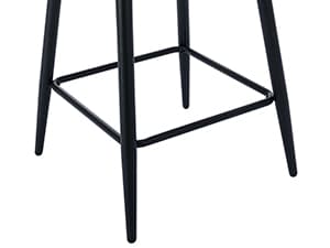 Modern Counter Height Bar Stools Set of 2, 26 Inch Faux Sherpa Upholstered Bar Stools with Back, 18" Seat Wide Island Stools with Black Metal Frame for Kitchen Counter/Breakfast Bar/Restaurant, White