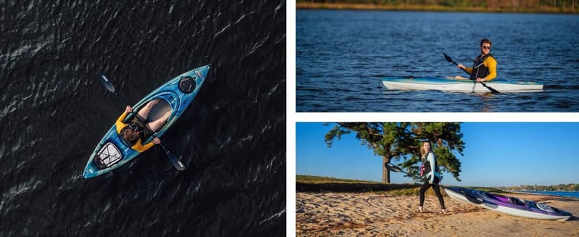 Pelican Argo 100X EXO - Recreational Sit in Kayak - Lightweight Patented Ram-X™ Material - Ergobreeze™ Seating System - 10 ft