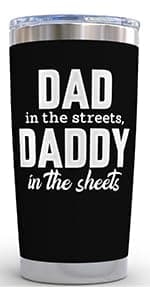 Dad Gifts for Christmas Day - Whiskey Gifts for Men Probably Whiskey Coffee Mug for Dad Tumbler Black 14oz Gift for Whisky Lovers Funny Birthday Present for Coffee Drinkers Gift Ideas for Father's Day