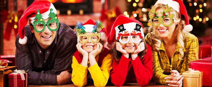 Max Fun 12Pcs Christmas Glasses Glitter Holiday Party Glasses Frames Christmas Decoration Accessories Costume Eyeglasses for Christmas Parties Holiday Favors (One Size Fits All)