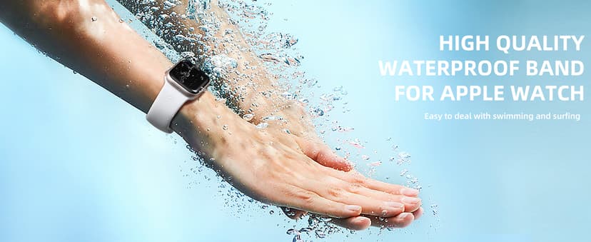 Maledan 6 Pack Bands Compatible for Apple Watch Band 38mm 40mm 41mm 42mm 44mm 45mm 46mm 49mm Women Men, Soft Silicone Sport Band Strap for iWatch Apple Watch Series 11 10 9 8 7 6 5 4 3 2 1 SE Ultra