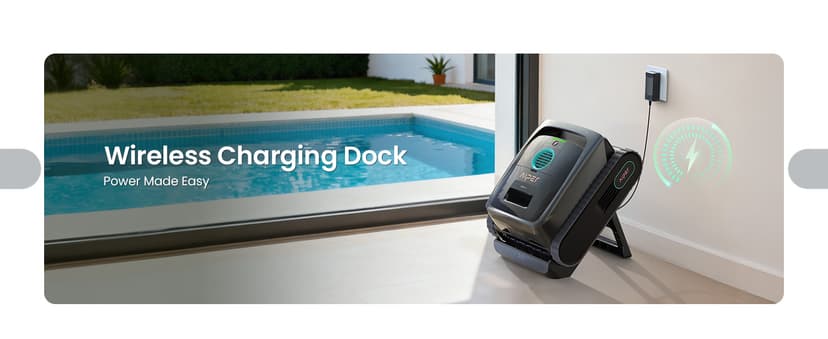 AIPER Scuba V3 AI Vision Cordless Robotic Pool Cleaner, Include Wireless Charging Dock, Smart Waterline Parking & Featherlight Design, Micromesh Multi-Layer Filtration, Grey