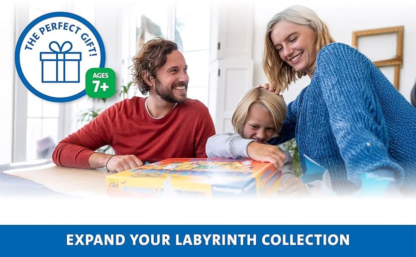 Ravensburger Labyrinth Board Game - A Strategic Maze Challenge for Family Nights - Find Treasures & Block Opponents - MESH Accredited - Great Birthday Gift - 2-4 Players - Kids Ages 7-10 and Older