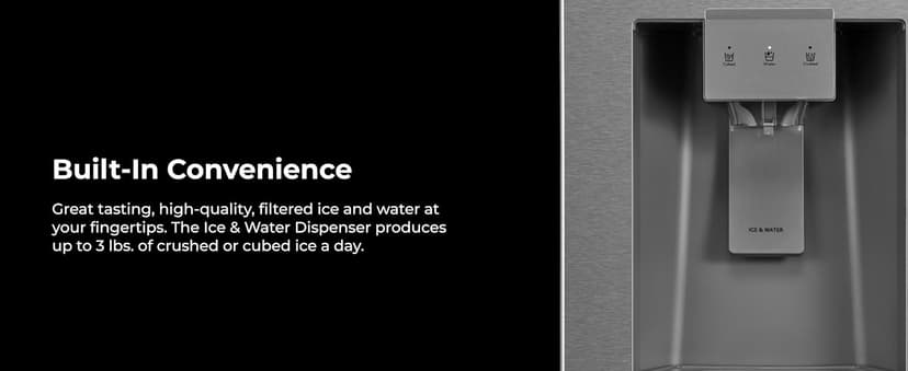 Kenmore 36" French Door Refrigerator with Freezer - Accela Chill, Adjustable Shelving, Dual Evaporator, ENERGY STAR Certified, 28.6 cu. ft. Capacity - Fingerprint Resistant Stainless Steel