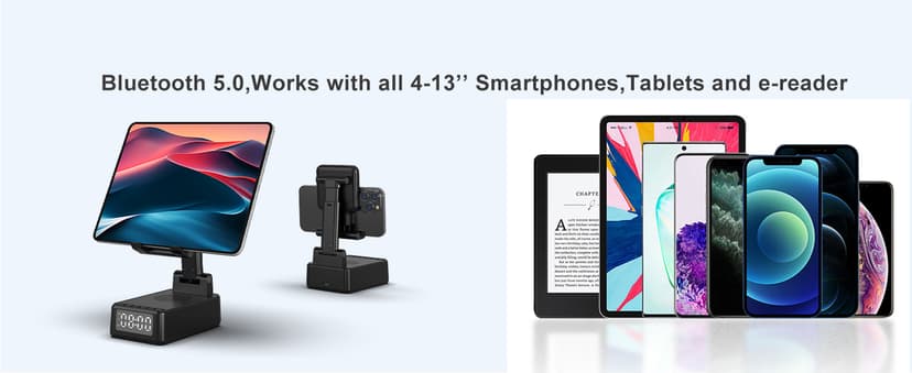 Birthday Gifts for Men Women,6-in-1 Cell Phone Stand Holder with Wireless Bluetooth Speaker & Wireless Charger,Alarm Clock for iPhone,HD Surround Sound Portable Bluetooth Speaker Gifts for Him Her