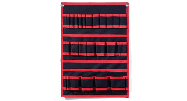 Floor Standing, Large Garage Rolling Storage Cart on Wheels, Heavy Duty Drill Battery Storage Rack, with 8 Outlet Power Strip JUNNUJ Power Tool Organizer Cart with Charging Station, 6 FT Cord, Red B0D1QVKWGH