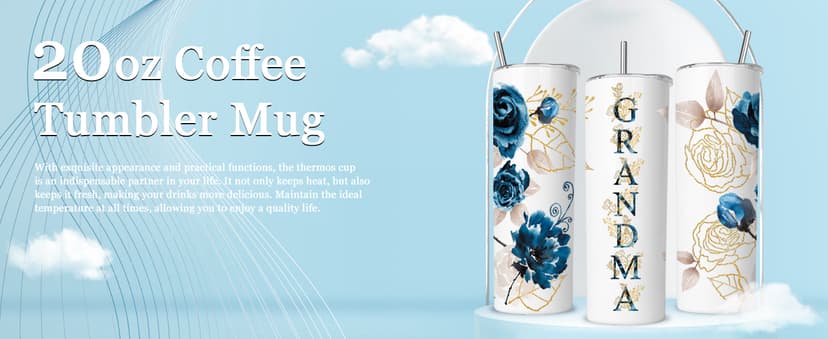 Gifts for Grandma- Best Grandma Stainless Steel Tumbler- Cute Grandma's Mother's Day Birthday Christmas Gifts- Gift for Grammy, Grandmothers, Grandmom from Grandchild Grandson Granddaughter