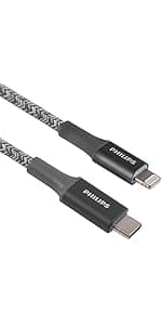 Philips Rabbit Ears Black Indoor TV Antenna, Dipoles and Circular Loop, Tabletop, Digital, Smart TV Compatible, HDTV, 4K 1080P VHF UHF, 5Ft Coaxial Cable, SDV8201B/27