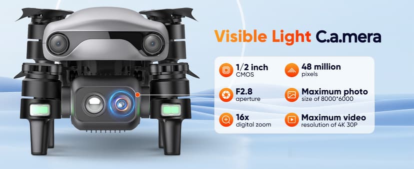Autel Robotics EVO Lite 640T Enterprise Bundle, 640x512 T~hermal&1/2'' CMOS 48MP V~isible C-a-mera, 1-16x Digital Zoom, AI Target Recognition, 12KM Transmission, 866g Lightweight, 40Min Max Time