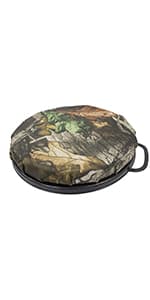 HME Durable Portable Compact Comfortable Weather-Resistant Versatile Hunting Folding Seat Foam Cushion with Adjustable Straps and Storage Pocket