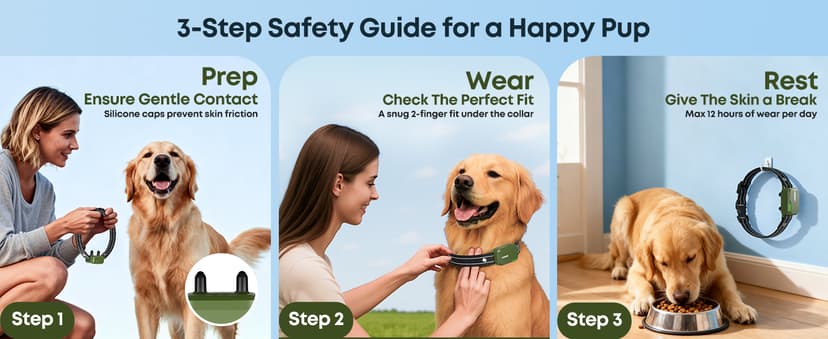 Dog Shock Collar - 4500FT Dog Training Collar with Remote, IPX8 Waterproof Electric Dog Collar with 4 Training Modes, Security Lock, Rechargeable eCollar for 10-120lbs Small Medium Large Dogs