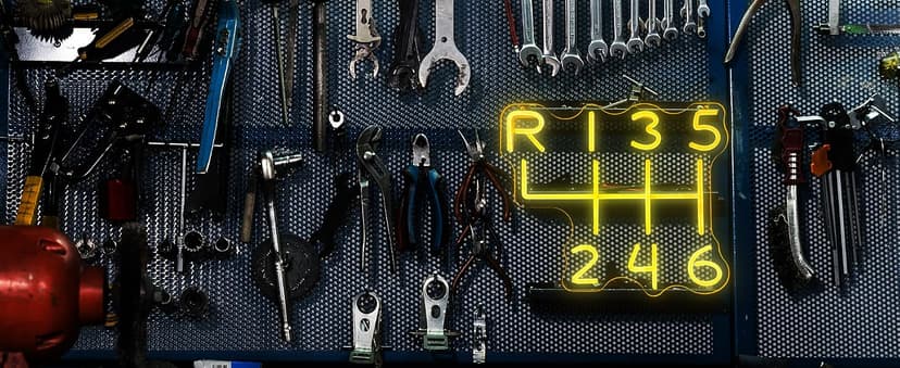 Car Gearbox Neon Sign, Neon Manual Gearbox Design Gifts for Dad, LED Garage Lamp Neon Lights for Wall Decor, Man Cave Garage Decor, USB Neon Sign for Auto Room Garage Repair Shop Gifts for Husband B0C9DNGD8P