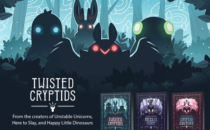 Unstable Games Twisted Cryptids Board Game - Strategy Card Game for Adults and Kids - Family Board Games for 2-4 Players, Ages 12 and Up - from the Creators of Unstable Unicorns and Here to Slay