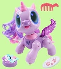 BIRANCO. Unicorn Robot Toys for Girls Age 3-5, Remote Control Electronic Pet, Gesture Sensing, STEM Play, Surprise Interactive Toy for Toddler Gifts and Kids Age 4 5 6+ Years Old B0F1SVTK89