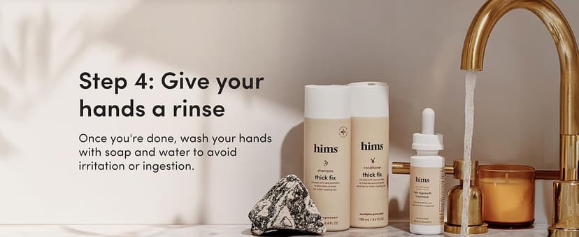 hims Extra Strength Hair Regrowth Treatment for Men with 5% Topical Minoxidil Solution for Hair Loss and Thinning Hair, Unscented, 2 Pack