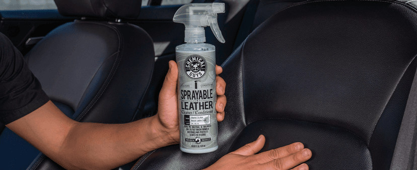 Chemical Guys Sprayable Leather Cleaner and Conditioner in One - Cleans, Conditions, and Protects Leather, Vinyl, Faux & More, Safe for Cars, Furniture & Apparel - 16 oz
