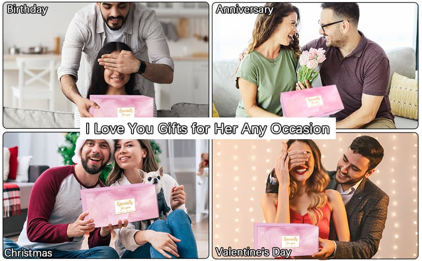 Gifts for Girlfriend Women Her, Girlfriend's Birthday Gifts, 1 Year Gift for GF Anniversary, Best Girlfriend Ever Tumbler Gift Set, Coolest I Love You Couple Presents, I Love My GF Cute Present