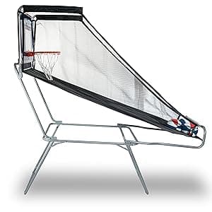Pop-A-Shot Pop-Up Game | Arcade Basketball Inside, Out, and On The Go | Infrared Sensor Scoring | 3 Balls | Foldable, Portable, Tote Bag Included