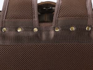 Masa Kawa Leather Backpack for Men with 16" Laptop & Camera Lens Sleeve, Multi Pockets Weekend Trip Business Travel Overnight Camping Bag, Vintage Brown