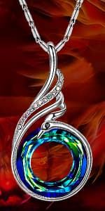 Kate Lynn "Rise From the Ashes" Phoenix Bracelet Made with Crystals from Austria, Adjustable Bangle Bracelet for Women 7"+2", Packaged with Jewelry Box, Birthday Gift for Women, Symbol of Luck and Renewal