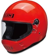 LEM Motorcycle Helmet Full Face for Men and Women, Retro Vintage Classic Open Face Style, Lightweight Fiberglass Shell, DOT Certified, for Cruiser, Cafe Racer, Scooter, Commuter (White, Size XL) Kick