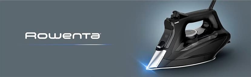 Rowenta Iron Steamer for Clothes, Focus Stainless Steel Soleplate, 400 Microsteam Holes, Powerful Steam Iron, Lightweight, Leakproof, 1725 Watts