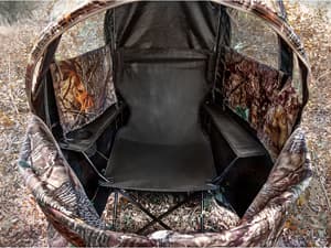 Hunting Blinds with Chair Pop Up Ground Blinds with Carrying Bag Portable 1-Person Hunting Tent for Deer & Turkey Hunting