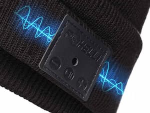 Foxelli Bluetooth Beanie Hat – 15-Hour Battery, Built-in Mic, Fully Washable, Perfect Tech Gift for Men & Women B08T6QBZC2