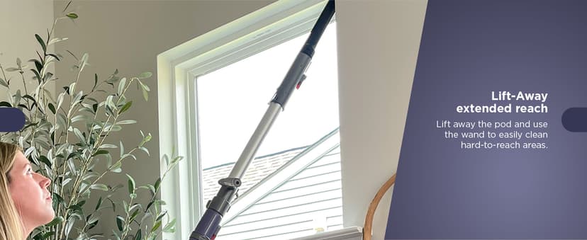 Shark NV352 Navigator Lift Away Upright Vacuum, Hepa Filter, Anti-Allergen Technology, Swivel Steering, Ideal for Carpet, Stairs, & Bare Floors, with Wide Upholstery & Crevice Tools, Lavender