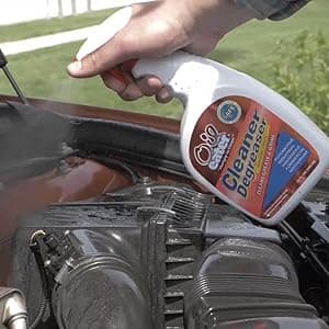 Orange Cleaner Degreaser, 1-Gallon Concentrate for Oil Removal, Grease Stains and Heavy Duty Automotive, Outdoor, Floor Cleaning, Grease & Gunk