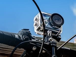 AKASO Brave 4 Action Camera 4K 30fps Ultra Hd Video 20MP Photo, EIS, WiFi Remote Control, Waterproof Underwater Camera for Snorkel, Travel, Motorcyc, Other Sports, 2xBatteries, Helmet Accessories Kit