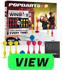 Popdarts PRO Pack Game Set (Wigglenobber Target Marker) - Indoor, Outdoor Suction Cup Throwing Game - Competition with a POP