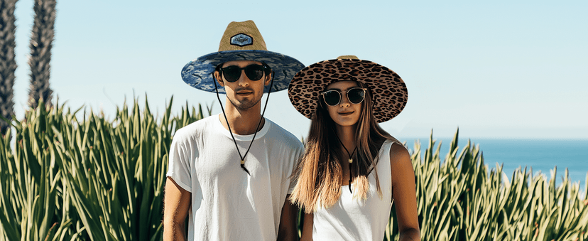 Palmyth Straw Hat for Men & Women Sun Hats, Lifeguard Hat, Beach Hat, Fishing Hat Wide Brim UPF 50+ Sun Protection