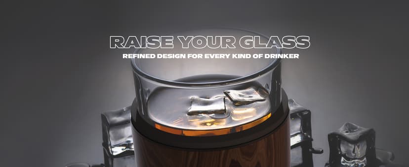 asobu Whiskey Sleeve Glass – Insulated Bourbon Tumbler with Premium Rocks Glass, BPA-Free, Double-Wall Stainless Steel, Keeps Drinks Cold Longer, 10.5oz