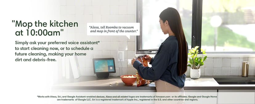 iRobot Roomba Plus 505 Combo Robot Vacuum & Mop with AutoWash Dock - Extending Spinning Mop Pads, Self-Empties, Pad Wash & Heated Drying, Self-cleaning, Recognizes & Avoids Obstacles, LiDAR Navigation