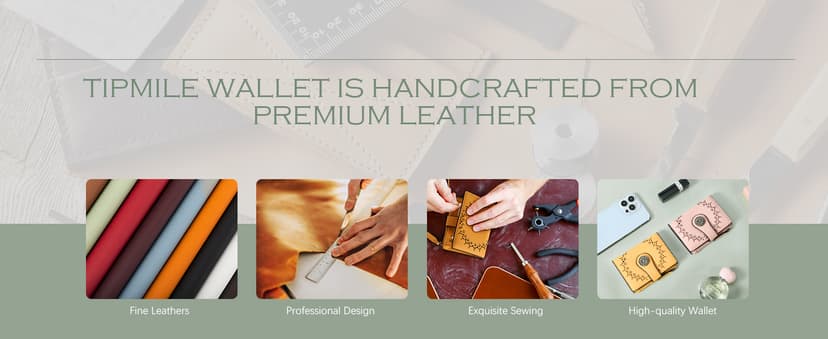 Tipmile Small Wallet for Women Bifold RFID Blocking Card Holder Leather Wallets with Zipper Coin Pocket