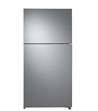 SMETA 30'' Top Mount Refrigerator with Freezer, 16.2 Cu. Ft. Stainless Steel 2-Door Counter Depth Fridge, Energy Saving, Ice Maker Ready, Reversible Door, Frost Free, Ideal for Garage & Office
