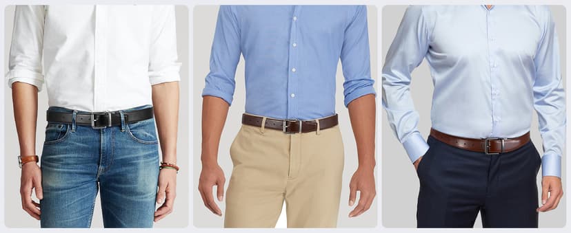 JASGOOD Men's Belt, Reversible Leather Belts for Men for Dress Pants, One Reverse For 2 Sides Casual Belt