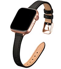 STIROLL Thin Replacement Band Compatible for Apple Watch 38mm 40mm 41mm 42mm(Series 11 10), Stainless Steel Metal Wristband Women Men for iWatch Ultra SE Series 9 8 7 6 5 4 3 2 1, Rose Gold