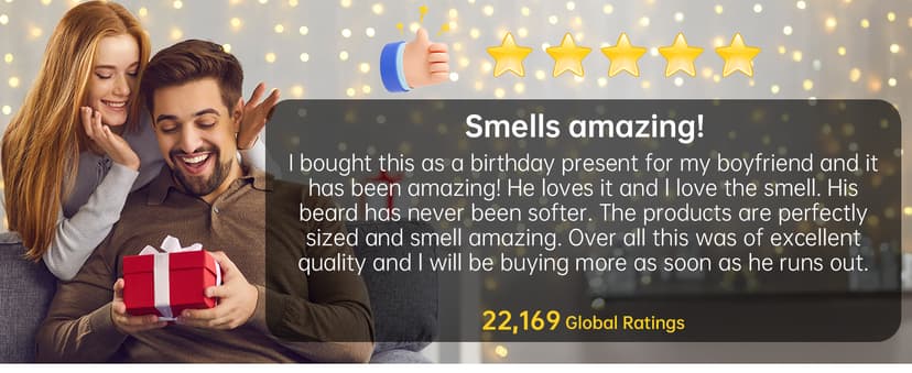 Isner Mile Beard Grooming Kit for Men Care: Trimming Sets with Beard Wash - Oil - Balm - Brush - Comb & Straight Razor, Birthday Christmas Gifts Mens Stocking Stuffers for Him Boyfriend Dad Husband