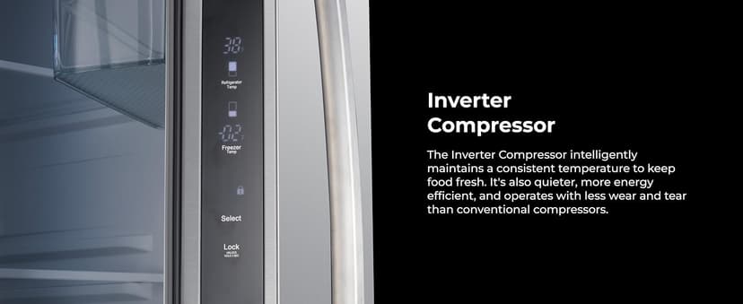 Kenmore 36" French Door Refrigerator with Freezer - Accela Chill, Adjustable Shelving, Humidity Controlled Crispers, ENERGY STAR Certified, 20.3 cu. ft. Capacity, Fingerprint Resistant Stainless Steel