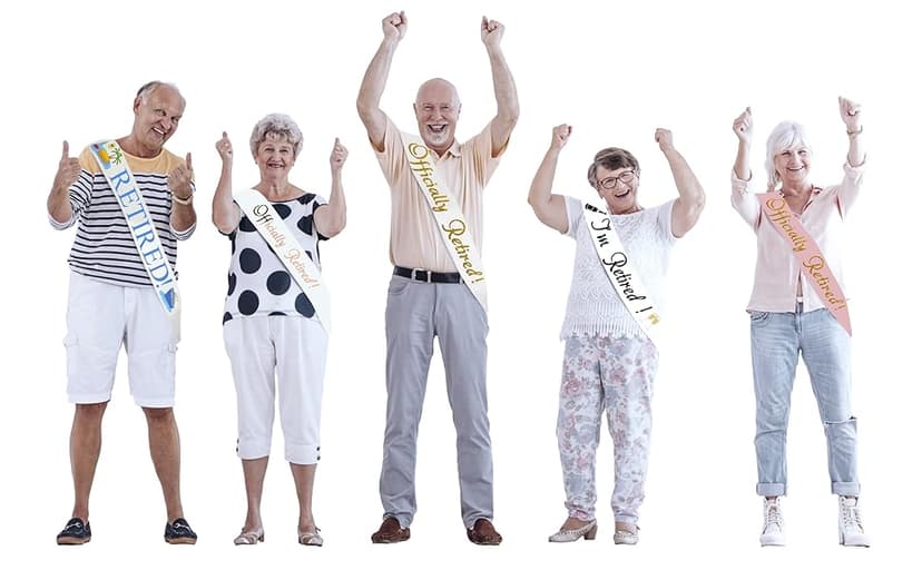 The Legend Has Retired Sash – Elegant Black and Gold Foil Legendary Sash for Both Women and Men & a Large Gold Safety Pin. Perfect for Retirement Parties