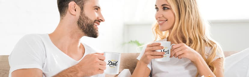 Pregnancy Gifts for First Time Moms - New Parents Gift Set Pregnancy Announcement Baby Shower Basket Mom & Dad Mugs, Baby Ultrasound Frame, Decision Coin, Onesie, Bib and Socks