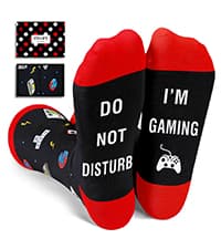 Gamer Gifts for Teens Boys - Video Game Gifts, Gaming Socks for Kids 4-18 Years with Greeting Card